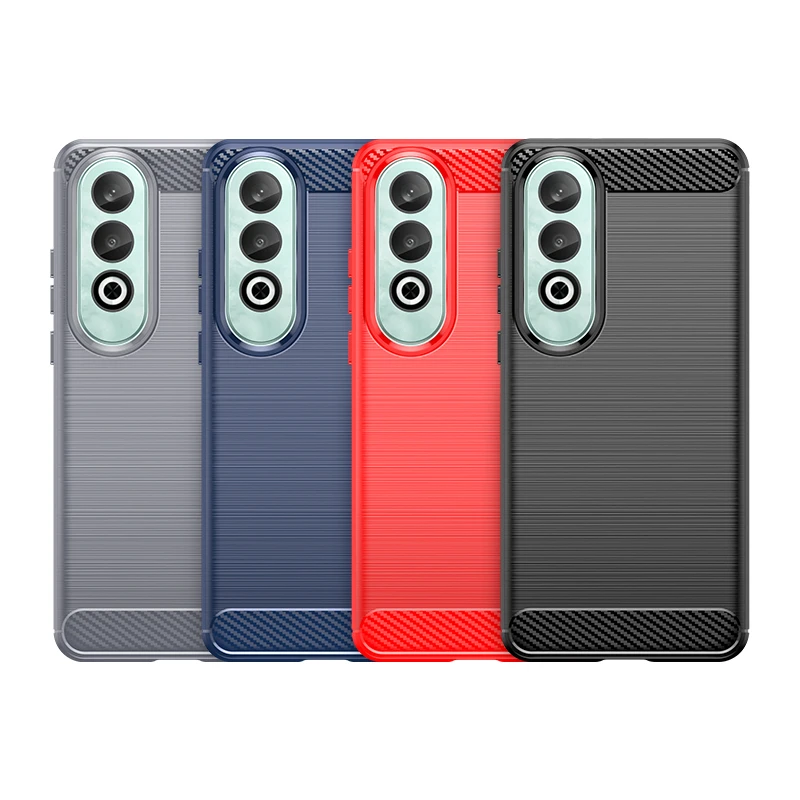 For OnePlus Nord CE 4 Carbon Fiber Drawing Series Scratch Resistant Shock Absorption Soft TPU Back Cover Case