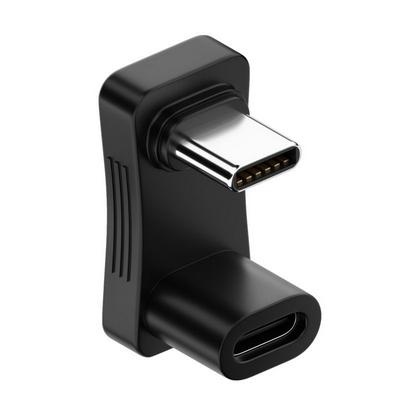 10Gbps USB3.0 Type C Male to Female Elbow U-shape Power Data Video Adapter