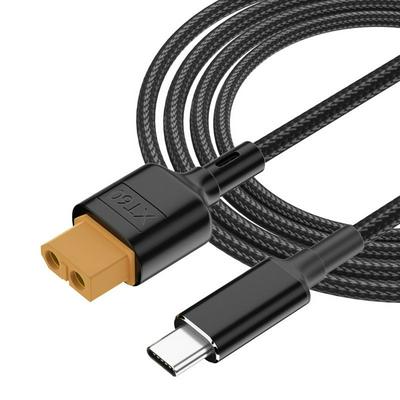 50CM/100CM Type-C to XT60 Charging Cord PD 100W 20V / 5A Fast Charge USB-C to XT60 Adapter Cable