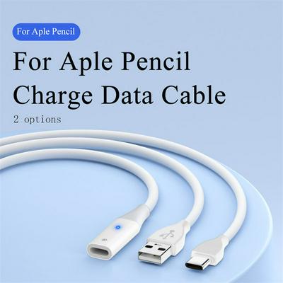USB-A/Type-C Charging Adapter Cable Compatible with Apple Pencil 1st Generation, 50cm/100cm Charging Cord