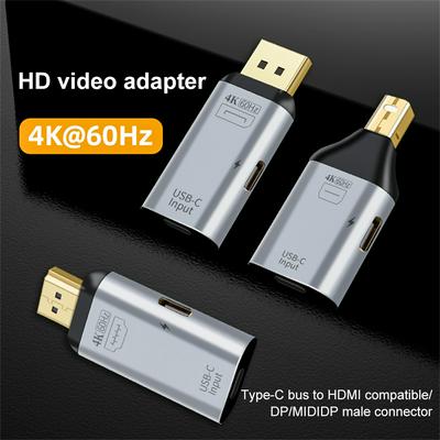 Converter Header Type C To HDMI-compatible Usb-c Portable Mini For Macbook Laptop Accessories Adapter DP1.4 Converter