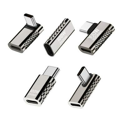 USB 3.2 Type-C to Type-C Male to Female 20Gbps 8K  Zinc Alloy Straight Adapter 100W 5A charge 