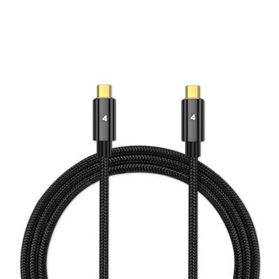 Thunderbolt 4 USB 4 Nylon Braided Type-C Cable 40Gbps Data Cord 8K@60Hz Support PD 100W Fast Charging