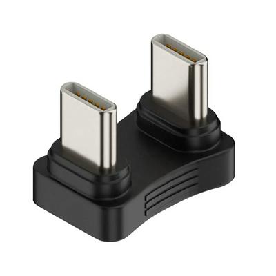 Elbow U-Shape Dual-Head USB-C Adapter 480Mbps Fast Transmission Type-C Male to Male Coupler Extender Converter