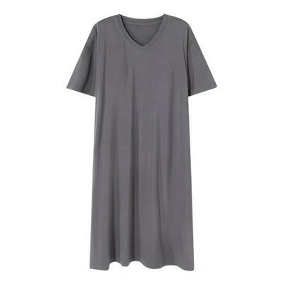 Women Modal Nightdress Nightgown Sleep Dress V Neck Sleepwear Nightwear Comfortable Ladies Homewear