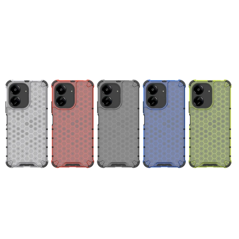 For Xiaomi Redmi 13C Ultra Honeycomb Textured Well-protected TPU + PC Phone Case Cover