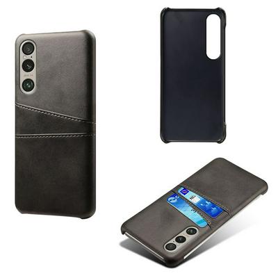 For Sony Xperia 1 VI Extra Thinness Premium Cowhide Leather Vintage Shockproof Hard PC Back Cover Case