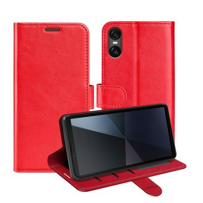 For Sony Xperia 10 VI R64 Pattern Single Folded Edge Folio Flip Leather Wallet Phone Case