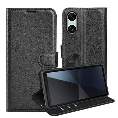 For Sony Xperia 10 VI Pattern Single Folded Edge Folio Flip Leather Wallet Phone Case