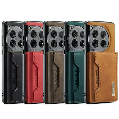 DG.MING M2 Series Detachable 2-in-1 Wallet Kickstand Design Leather Coated Hybrid Case for OnePlus 12