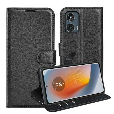 For Motorola Edge 50 Fusion Pattern Single Folded Edge Folio Flip Leather Wallet Phone Case