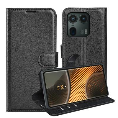For Motorola Edge 50 Uitra/X50 Ultra Pattern Single Folded Edge Folio Flip Leather Wallet Phone Case