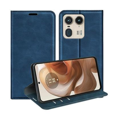 For Motorola Edge 50 Uitra / X50 Ultra Skin Feel Magnetic Attraction Flip Leather Wallet Case with Card Slot and Stand