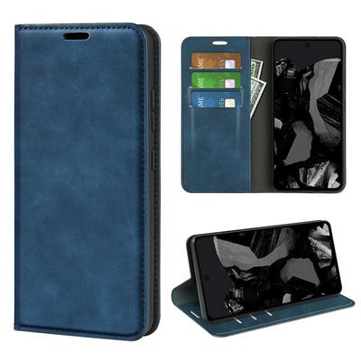 For Google Pixel 9 Pro XL Skin Feel Magnetic Attraction Flip Leather Wallet Case with Card Slot and Stand