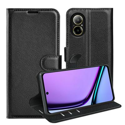 For Oppo Realme C67 4G Pattern Single Folded Edge Folio Flip Leather Wallet Phone Case