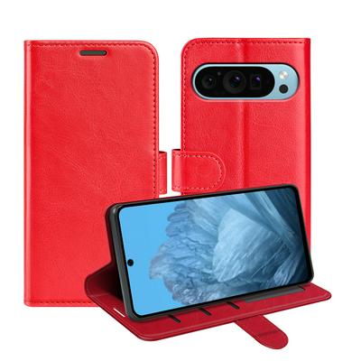 For Google Pixel 9 R64 Pattern Single Folded Edge Folio Flip Leather Wallet Phone Case