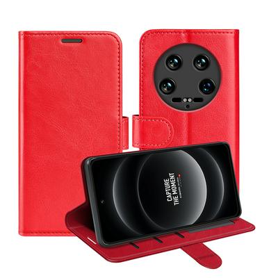 For Xiaomi 14 Ultra R64 Pattern Single Folded Edge Folio Flip Leather Wallet Phone Case