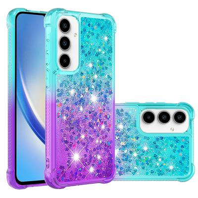 For Samsung Galaxy A55 YB Quicksand Series Liquid Case Gradient Quicksand Soft TPU Protective Shockproof Luxury Cover