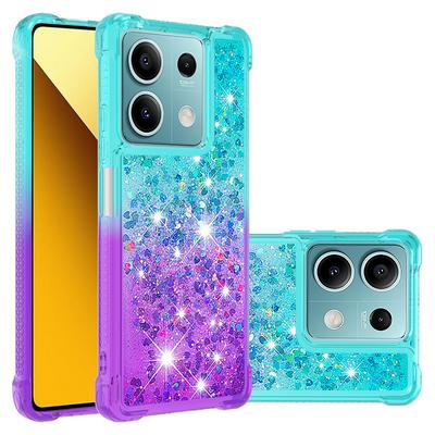 For Xiaomi Redmi Note 13 5G YB Quicksand Series Liquid Case Gradient Quicksand Soft TPU Protective Shockproof Luxury Cover