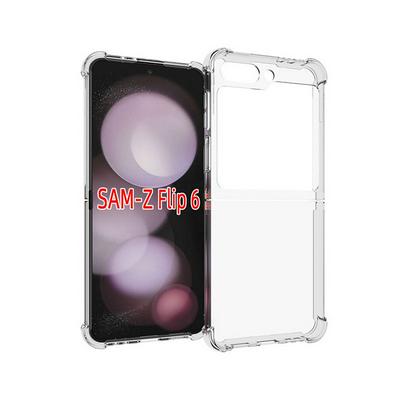 Samsung Galaxy Z Flip 6 Anti-Fingerprint Non-Slip Waterproof Four Corners Shockproof Transparent Soft TPU Back Cover Protective Case