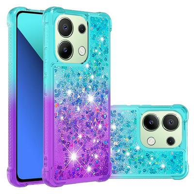 For Xiaomi Redmi Note 13 4G YB Quicksand Series Liquid Case Gradient Quicksand Soft TPU Protective Shockproof Luxury Cover