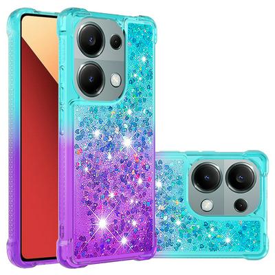 For Xiaomi Redmi Note 13 Pro 4G/Poco M6 Pro 4G YB Quicksand Series Liquid Case Gradient Quicksand Soft TPU Protective Shockproof Luxury Cover