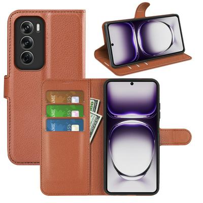 For Oppo Reno 12 Pro 5G Pattern Single Folded Edge Folio Flip Leather Wallet Phone Case