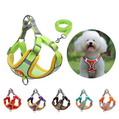 No Pull Pet Dog Harness and Leash Set Adjustable Puppy Cat Harness Vest Reflective Walking Lead Leash for Small Dogs Chihuahua