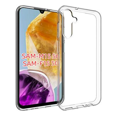 For Samsung Galaxy M15 Transparent Shockproof Scratch Resistant Soft TPU Back Cover Case