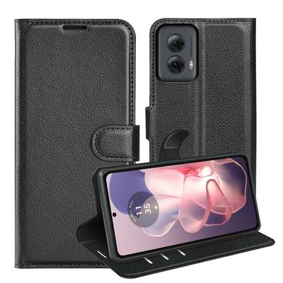 For Motorola Moto G Power 5G 2024 Pattern Single Folded Edge Folio Flip Leather Wallet Phone Case
