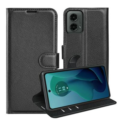 For Motorola Moto G 5G 2024 Pattern Single Folded Edge Folio Flip Leather Wallet Phone Case