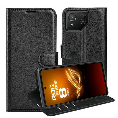 For Asus ROG Phone 8/8 Pro Pattern Single Folded Edge Folio Flip Leather Wallet Phone Case