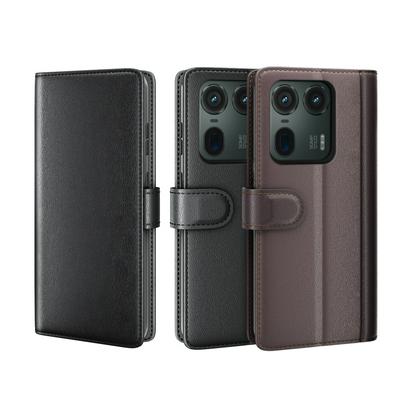 for Motorola Moto Edge 50 Ultra/X50 Ultra Side Flip Wallet Style Genuine Leather + Soft TPU Card Slots with Stand and Magnetic Buckle Case 