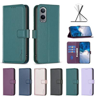 BINFEN COLOR BF17 For Oneplus Nord CE 4 Lite 5G PU Leather Wallet Case Magnetic Folio Flip Stand Phone Cover