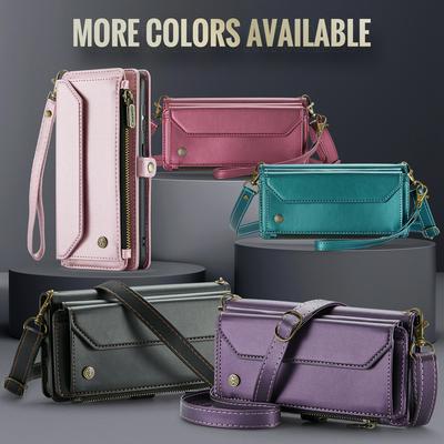 CASEME C36 Series For Samsung Galaxy S20 Plus Case Leather Magnetic Handbag Zipper Pocket Phone Cover