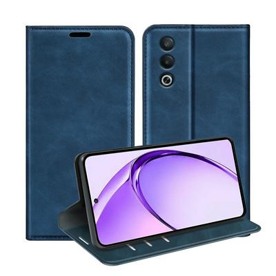 For Oppo A3 Pro / A80 5G/ K12X Skin Feel Magnetic Attraction Flip Leather Wallet Case with Card Slot and Stand