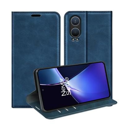 For Oneplus Nord CE 4 lite 5G/Oppo K12X 5G Skin Feel Magnetic Attraction Flip Leather Wallet Case with Card Slot and Stand