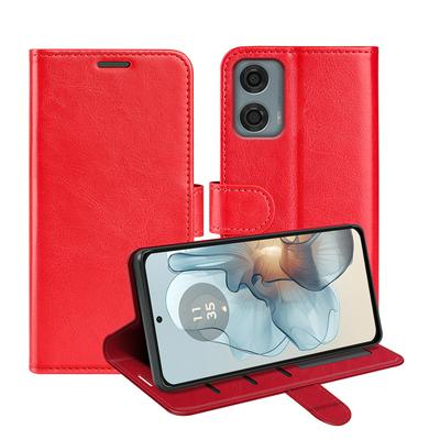 For Motorola Moto G24 Power Pattern Single Folded Edge Folio Flip Leather Wallet Phone Case