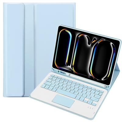 A13B-A For iPad Pro 11 inch 2024 detachable ultra-thin with pen slot square keys and touch Bluetooth keyboard case
