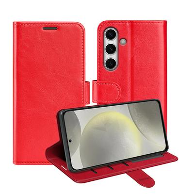 For Samsung Galaxy S24 FE Pattern Single Folded Edge Folio Flip Leather Wallet Phone Case