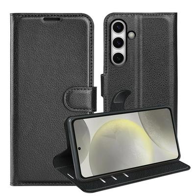 For Samsung Galaxy S24 FE Pattern Single Folded Edge Folio Flip Leather Wallet Phone Case