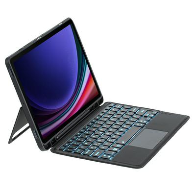 T710B-AS is suitable for Samsung Tab S9 11 inch X710 716B 718U pen slot, horizontal and vertical screen, touch backlight, detachable Bluetooth keyboard case