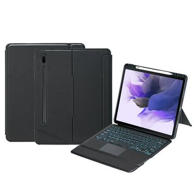 T970B-AS is suitable for Samsung Tab S7 Plus T970&S7 FE T730&S8 Plus X800 12.4-inch 12.4-inch pen slot horizontal and vertical screen touch backlight detachable Bluetooth keyboard case