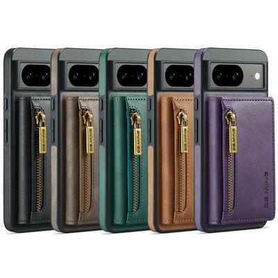 DG.MING M5 Series For Google Pixel 8 Case Detachable Magnetic Leather Phone Protector with Card Slots