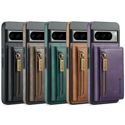 DG.MING M5 Series For Google Pixel 8 Pro Case Detachable Magnetic Leather Phone Protector with Card Slots