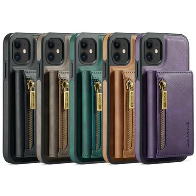 DG.MING M5 Series For iPhone 11 Case Detachable Magnetic Leather Phone Protector with Card Slots