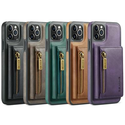 DG.MING M5 Series For iPhone 11 Pro Max Case Detachable Magnetic Leather Phone Protector with Card Slots