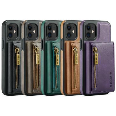 DG.MING M5 Series For iPhone 12 Case Detachable Magnetic Leather Phone Protector with Card Slots