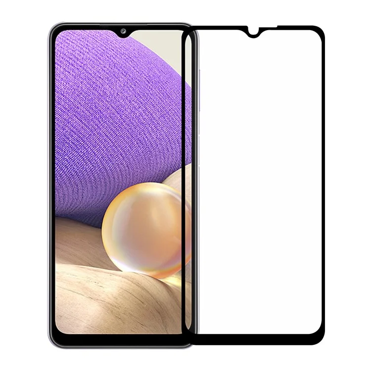 Samsung Galaxy A32 0.26mm 2.5D Anti-fingerprint Screen Protector Full Covering Sensitive Touch High Aluminium-silicon Glass Film