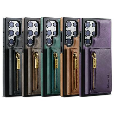 DG.MING M5 Series For Samsung Galaxy S23 Ultra Case Detachable Magnetic Leather Phone Protector with Card Slots